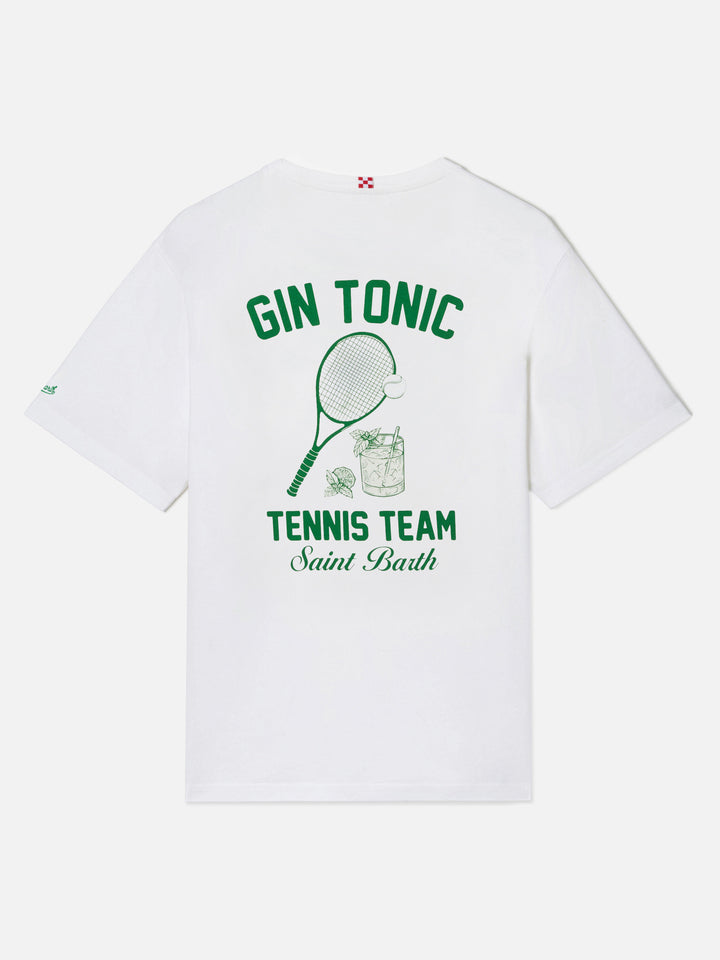 T-shirt with gin tonic and sport print