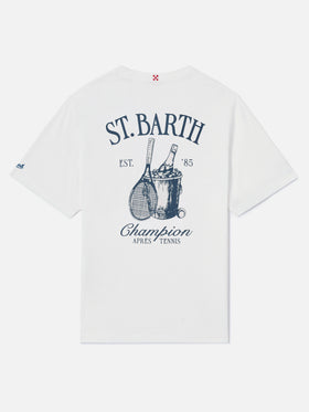 T-shirt avec imprimé tennis St. Barth 