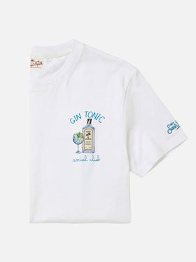 T-Shirt mit „Gin Tonic Social Club“-Stickerei 