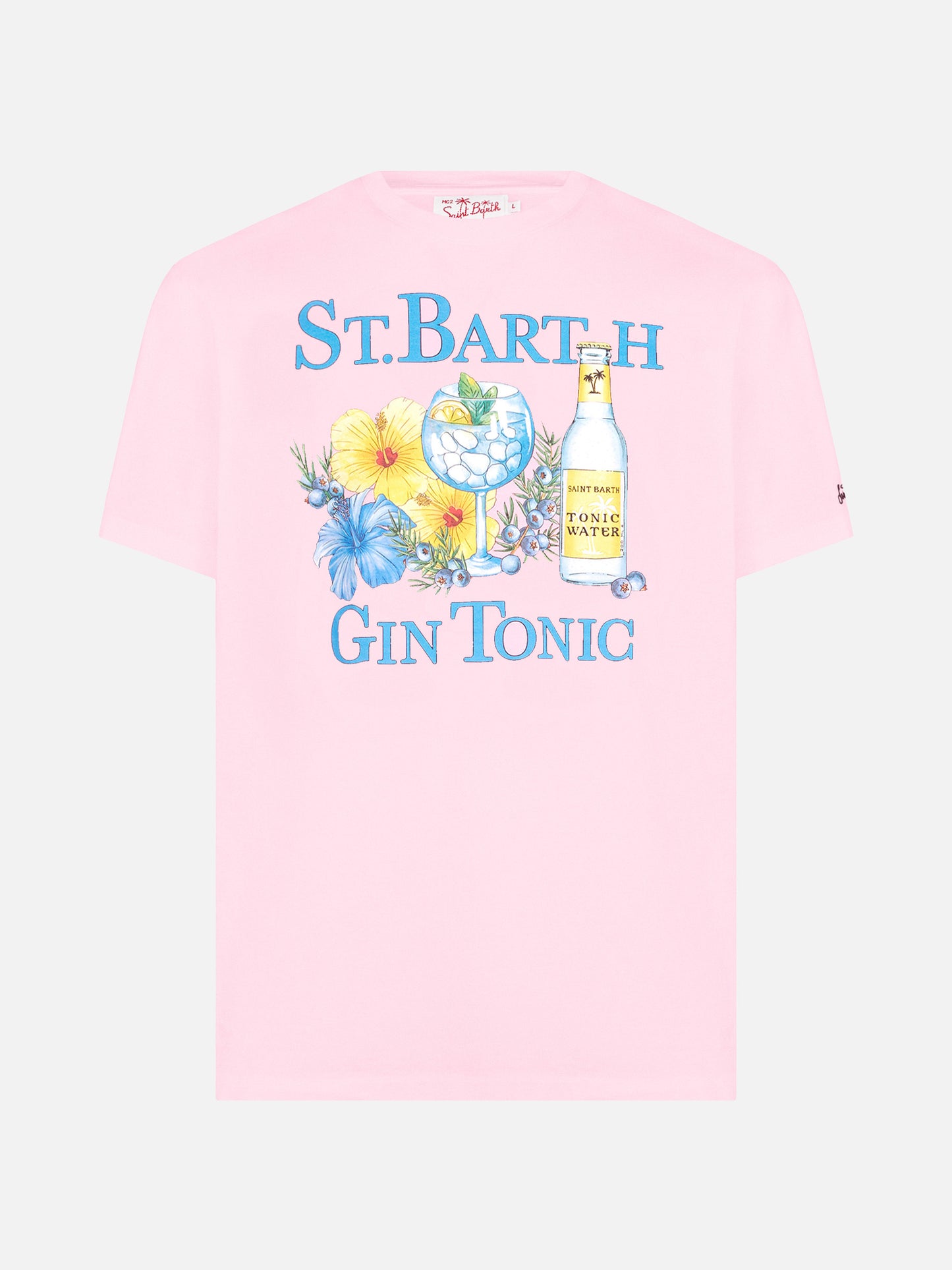 T-shirt  con stampa Gin e fiori