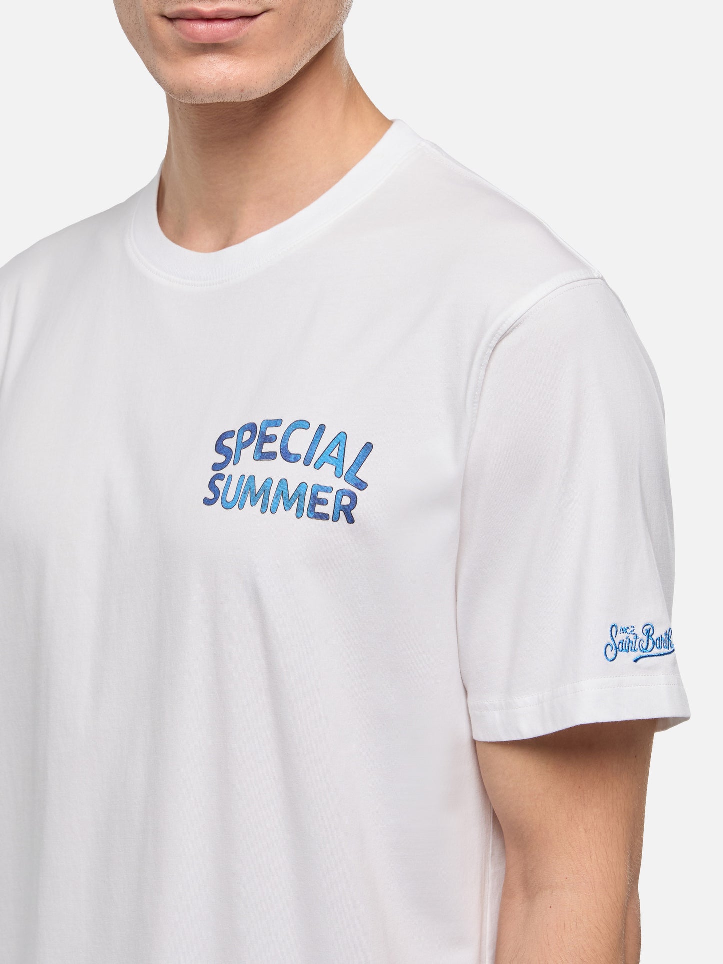 Cotton T-shirt with Vespa Special Summer print | VESPA SPECIAL EDITION - MC2 Saint Barth