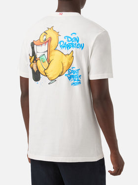 Cryptopuppets Don Paperion t-shirt with front and back print in white | Special Edition