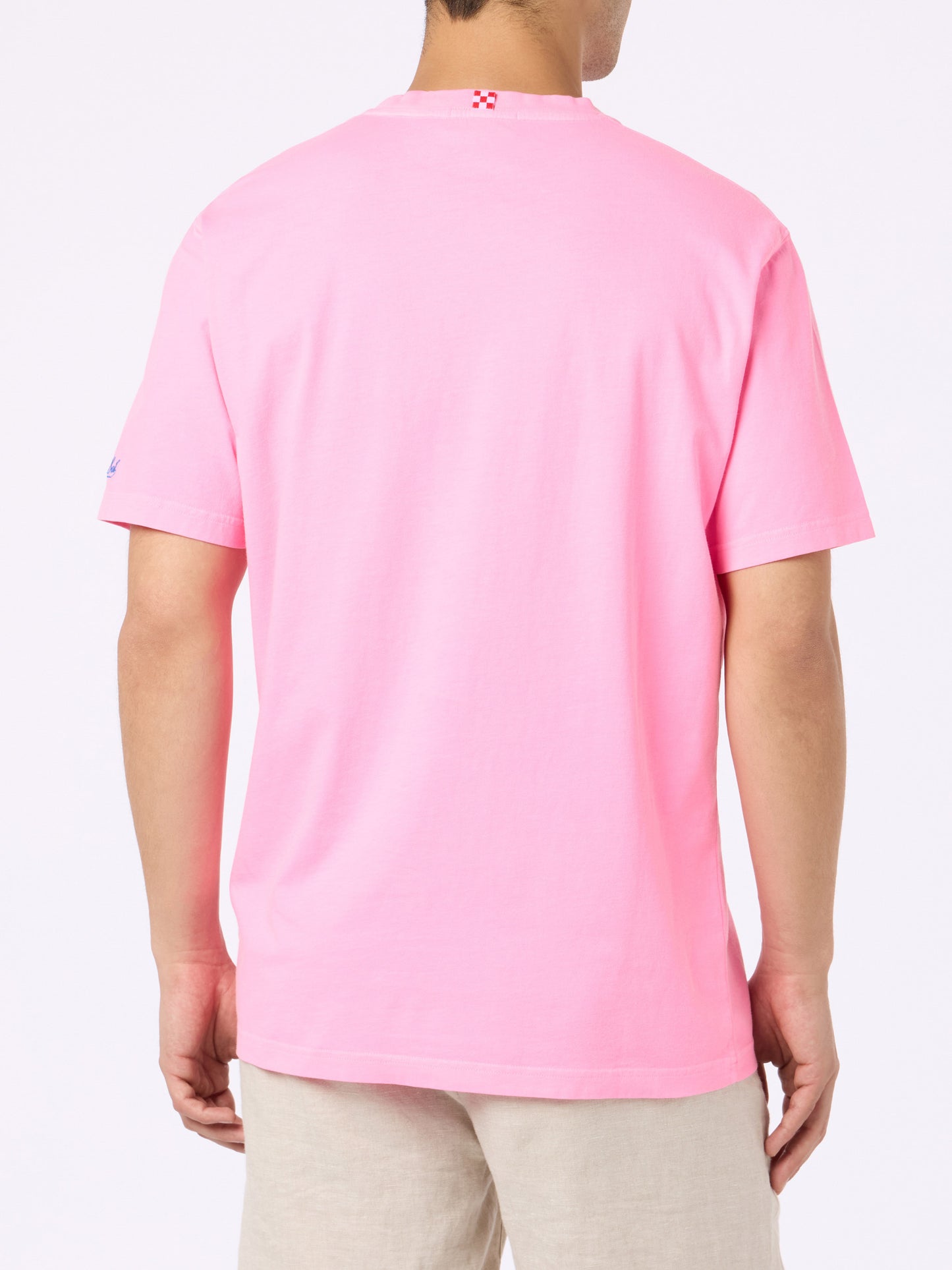 Cotton t-shirt with Panda print and embroidery | FIAT PANDA SPECIAL EDITION - MC2 Saint Barth