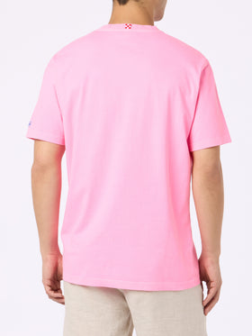 Cotton t-shirt with Panda print and embroidery | FIAT PANDA SPECIAL EDITION - MC2 Saint Barth