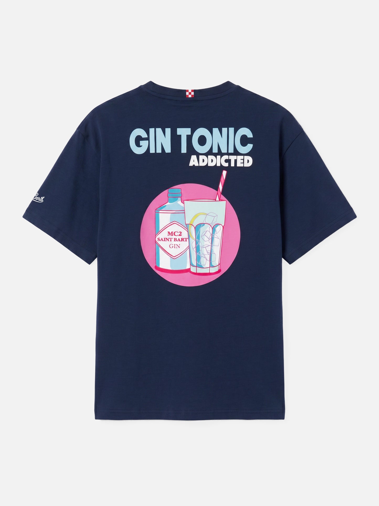 T-shirt en coton avec imprimé cocktail Gin Tonic Addicted 