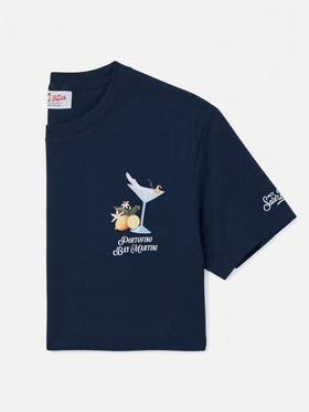Portofino Bay Martini T-Shirt mit Print in Blau | Special Edition 