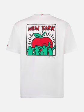 Man cotton t-shirt with Keith Haring design front and back print | KEITH HARING SPECIAL EDITION