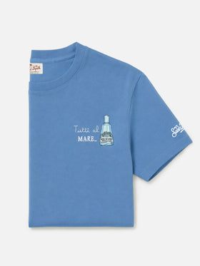 T-Shirt mit Tutti al Mare-Print und Stickerei | Special Edition 