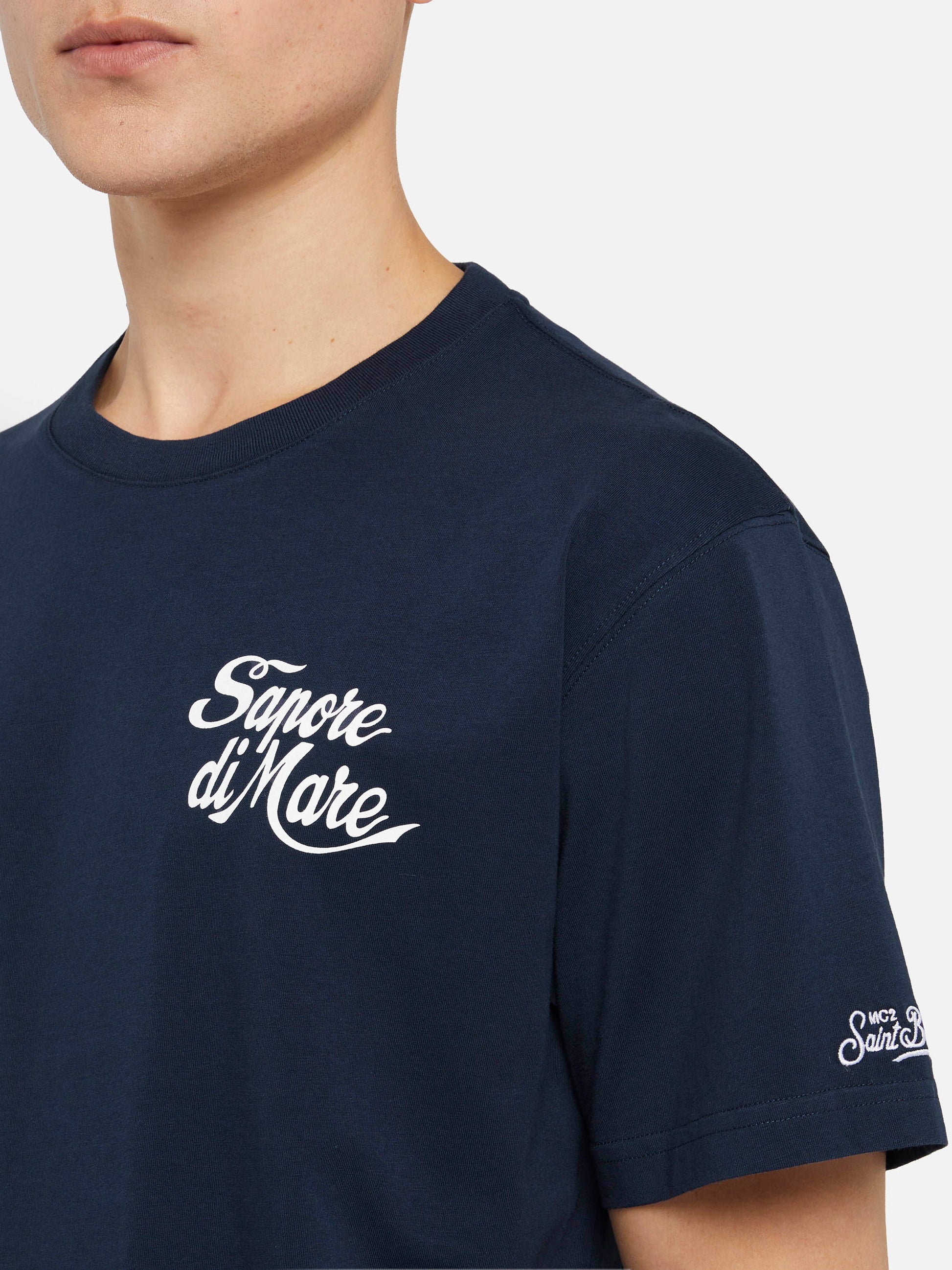 Cotton T-shirt with Forte dei Marmi 83 print | SAPORE DI MARE SPECIAL EDITION - MC2 Saint Barth