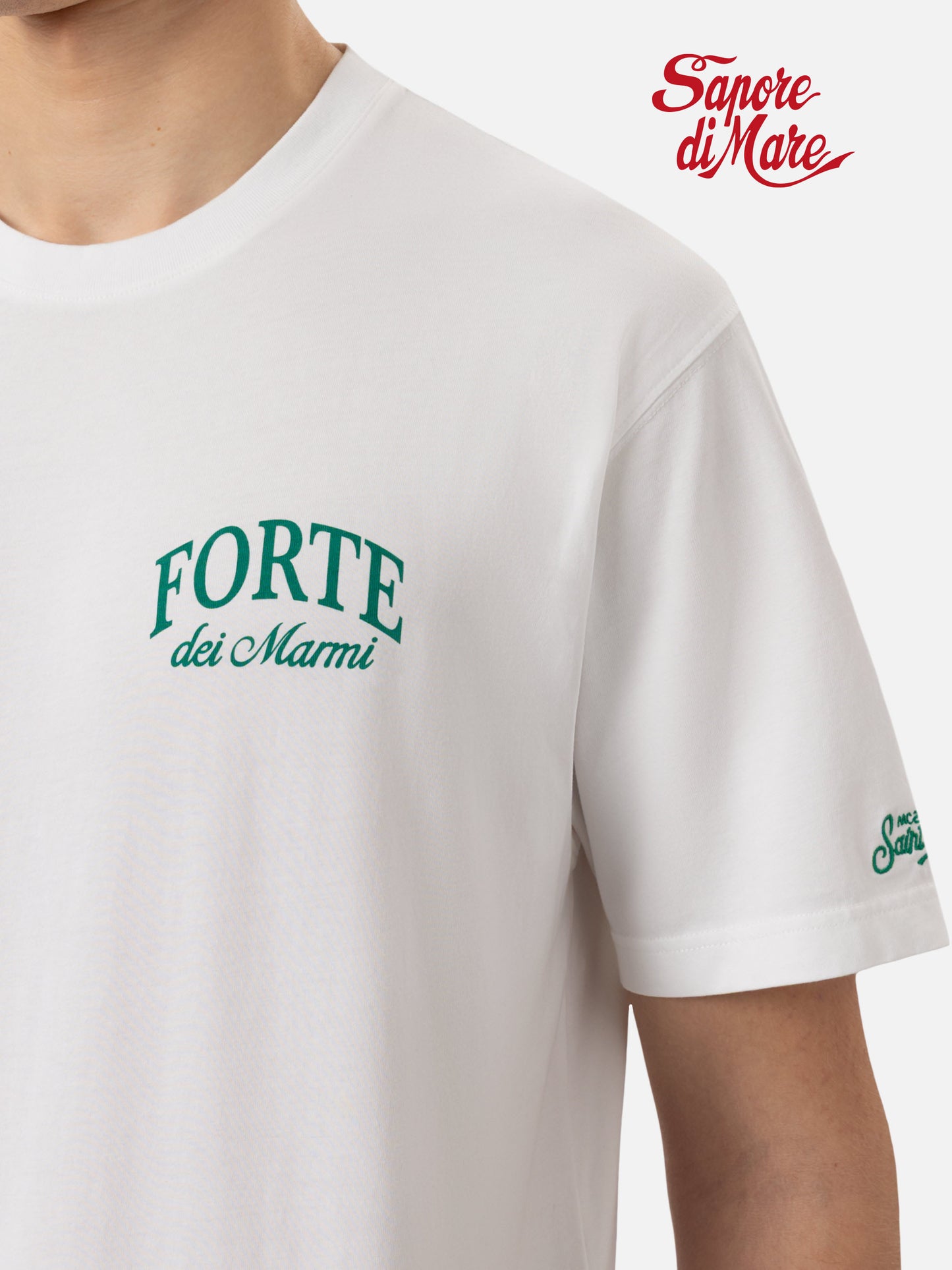 Cotton T-shirt with Forte dei Marmi print |SAPORE DI MARE SPECIAL EDITION