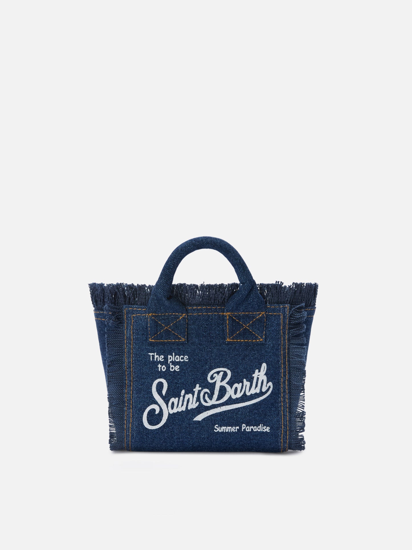 Dark wash denim Vanity mini bag