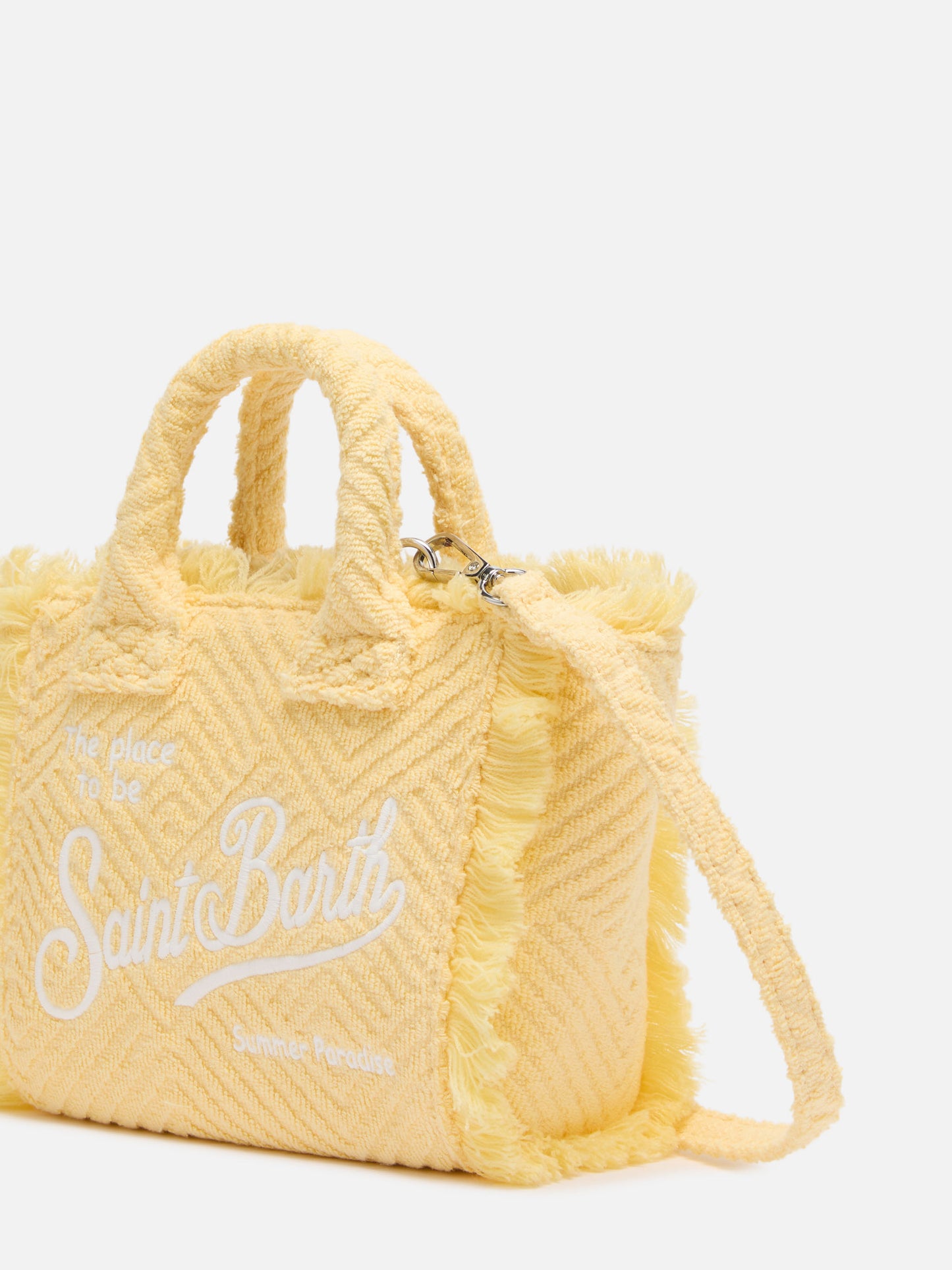 Yellow lines embossed Mini Vanity Sponge Bag - MC2 Saint Barth