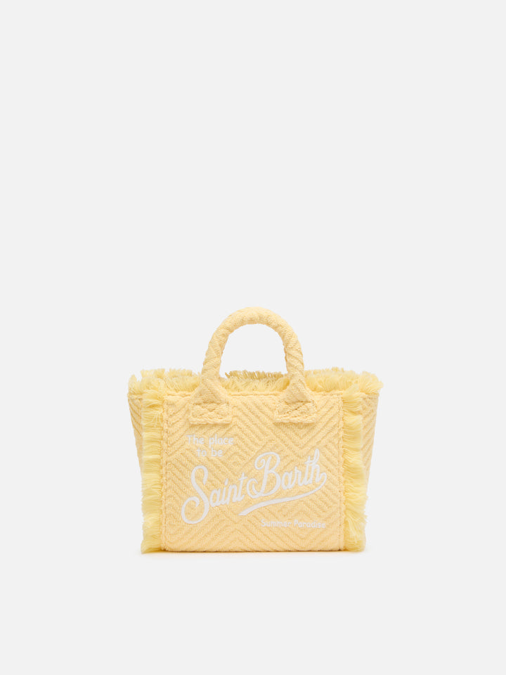 Yellow lines embossed Mini Vanity Sponge Bag - MC2 Saint Barth