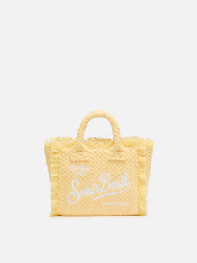 Yellow lines embossed Mini Vanity Sponge Bag