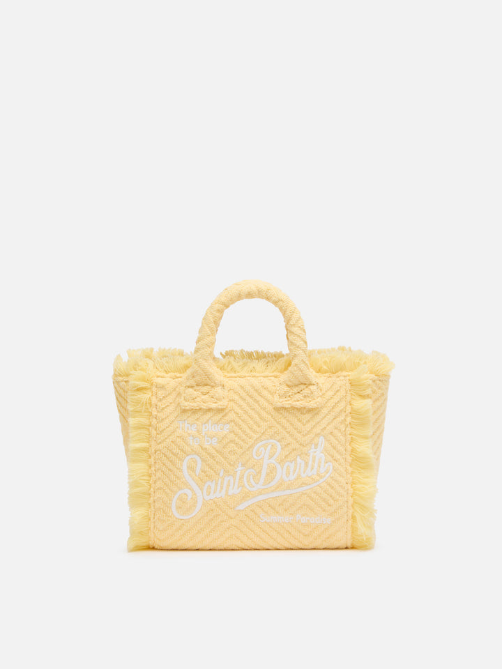 Yellow lines embossed Mini Vanity Sponge Bag