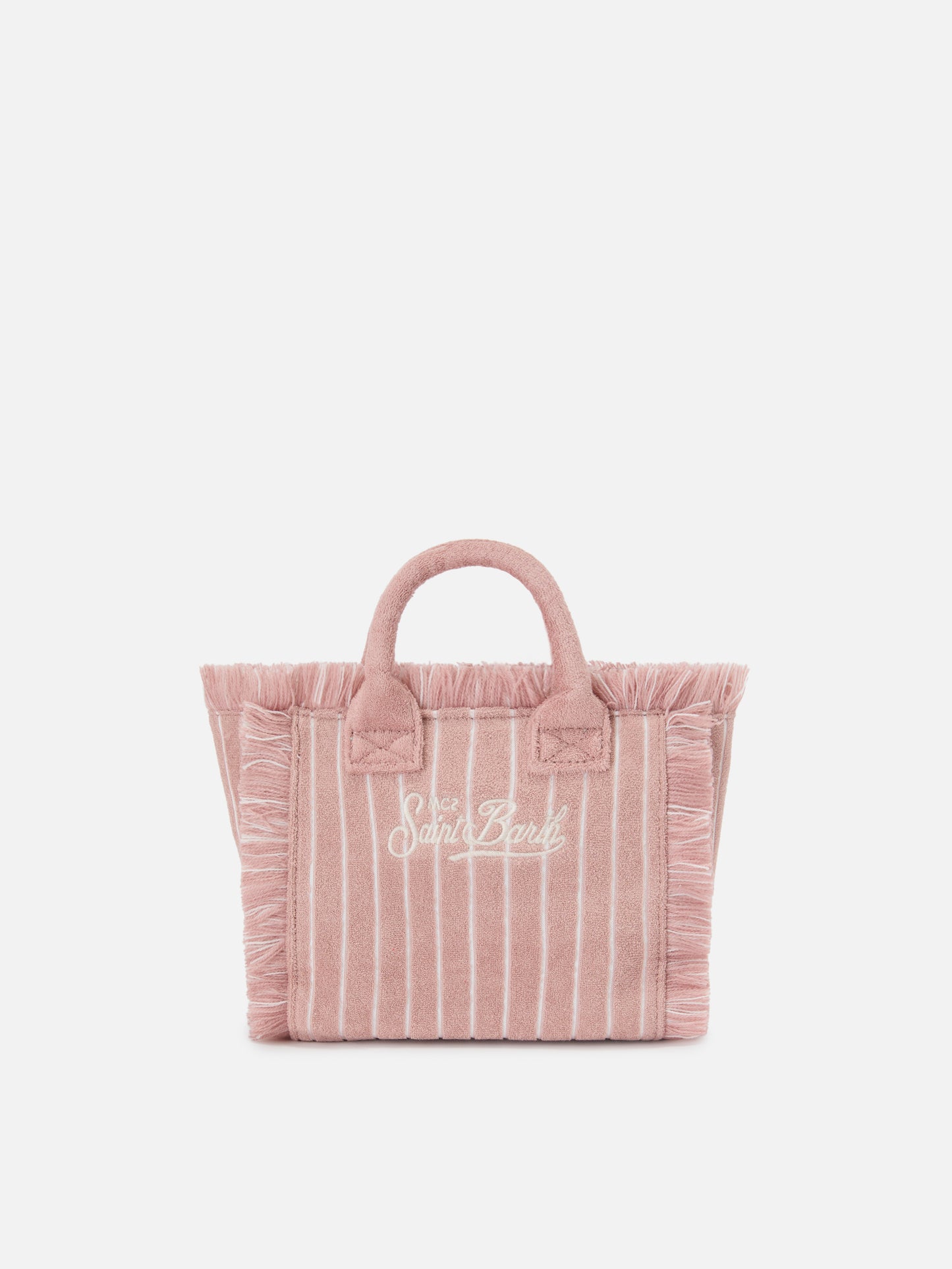 Terry effect striped Vanity mini bag