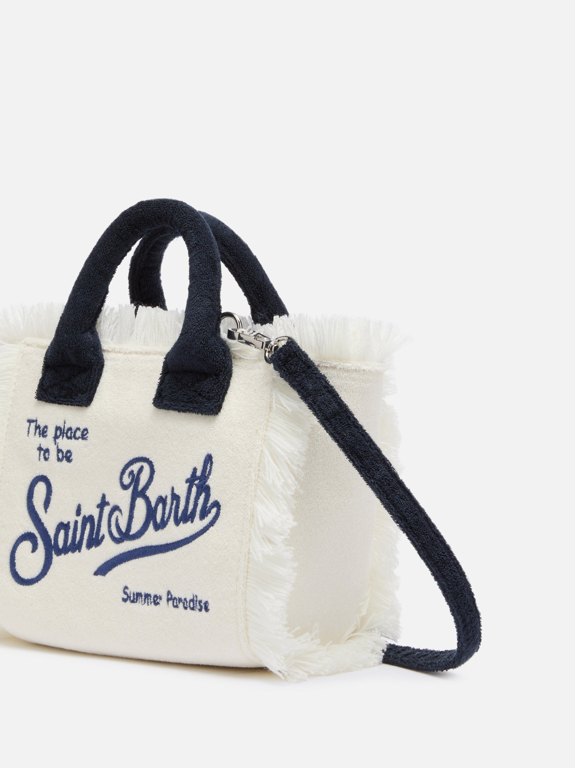 White Mini Vanity Sponge Bag - MC2 Saint Barth