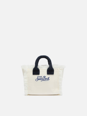 White Mini Vanity Sponge Bag - MC2 Saint Barth