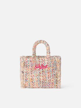 Mini Vanity wooly handbag with multicolor pattern - MC2 Saint Barth