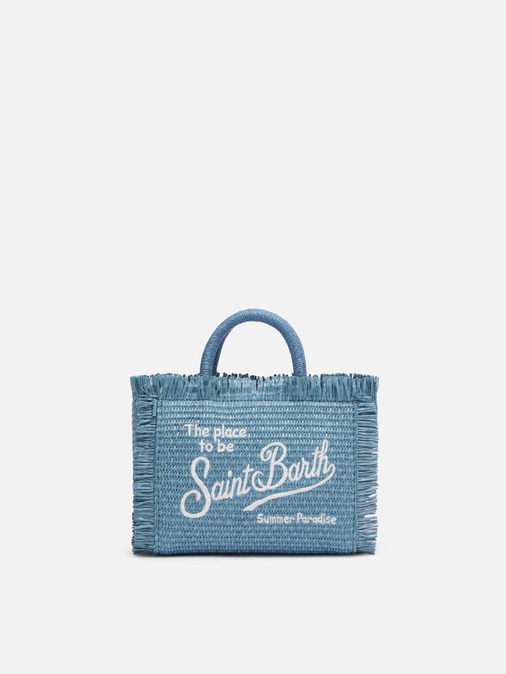 Denim Mini Vanity Straw effect bag - MC2 Saint Barth