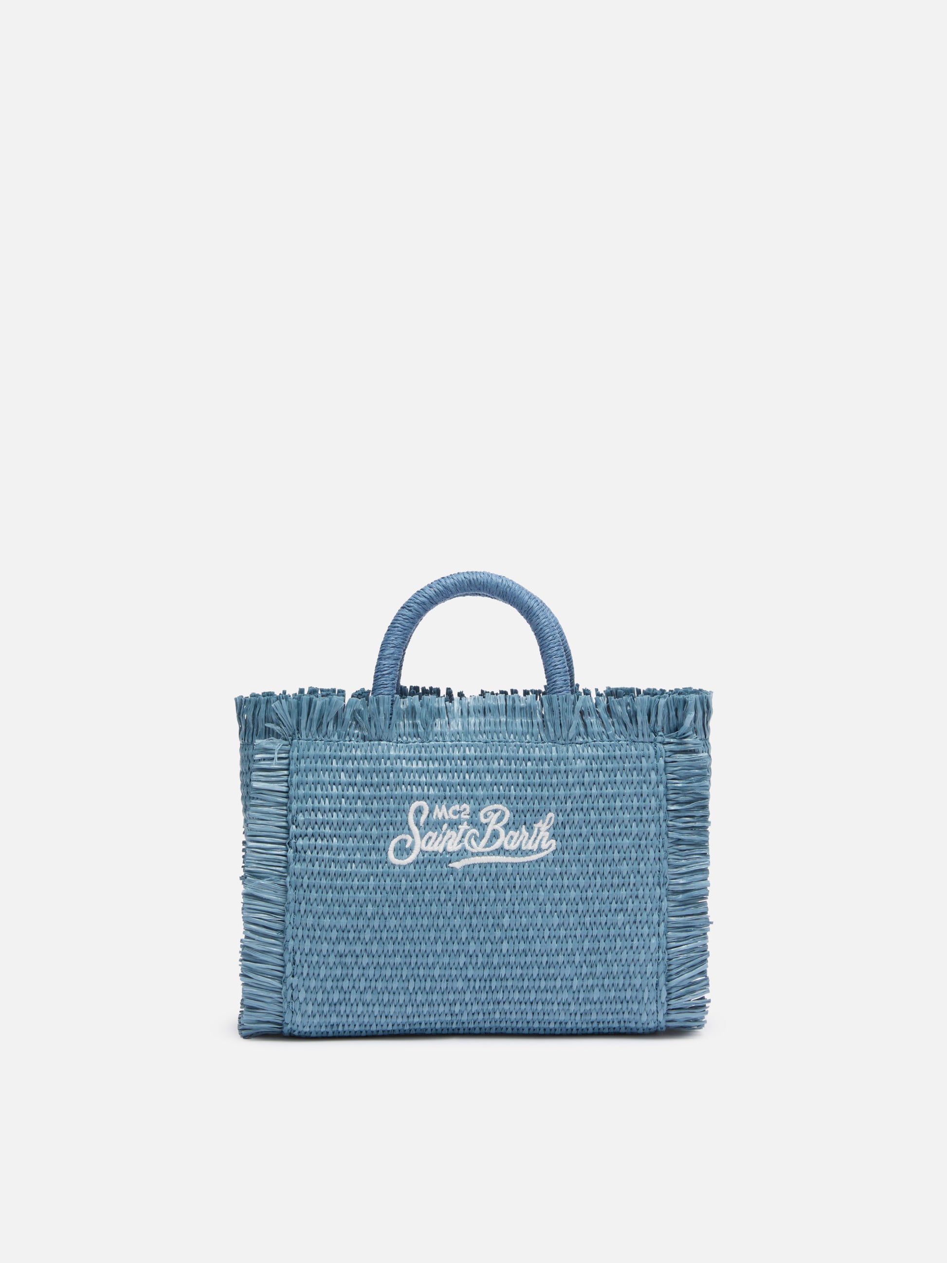 Denim Mini Vanity Straw effect bag - MC2 Saint Barth