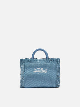 Denim Mini Vanity Straw effect bag - MC2 Saint Barth