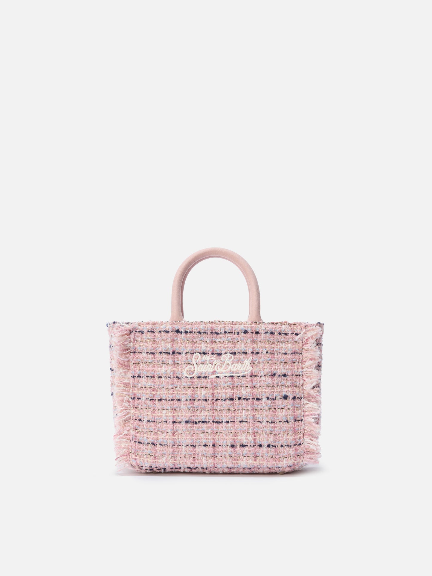 Vanity Mini Tweed Handtasche in Rosa