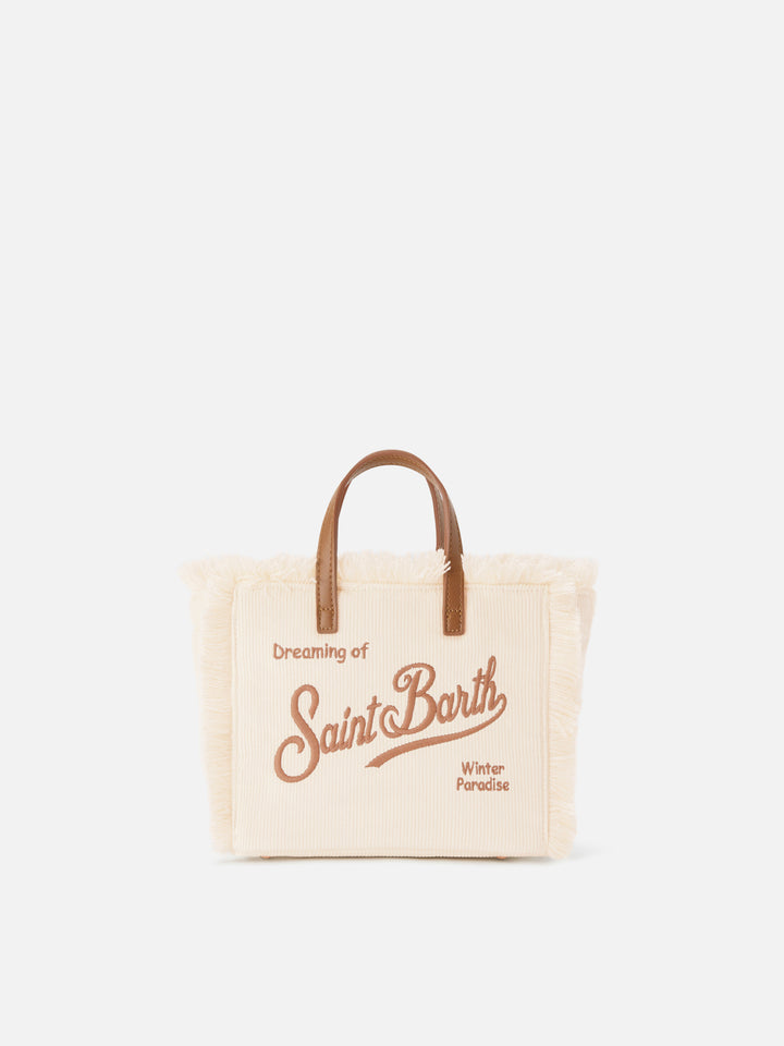 Off white Mini Vanity-Cordtasche mit Logostickerei 