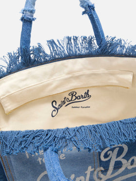 Borsa Vanity regular in denim patchwork