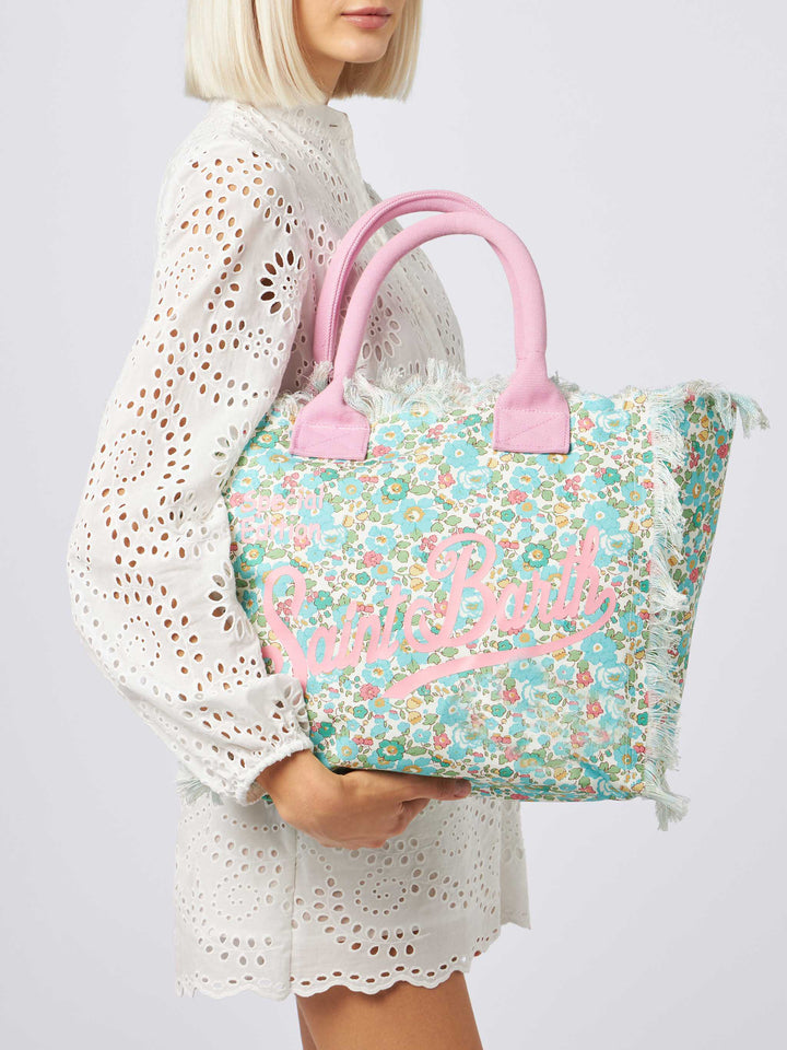 Betsy Cotton canvas Vanity Liberty tote bag |MADE WITH LIBERTY FABRIC - MC2 Saint Barth