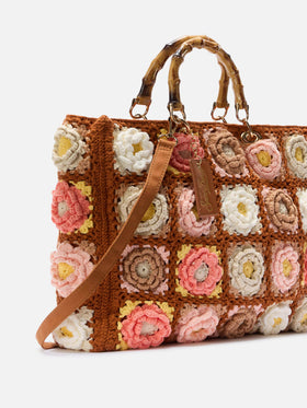 Handmade tiles crochet bag Victoria