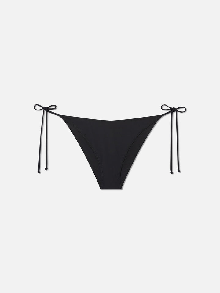 Woman black bandeau bikini with rhinestones - MC2 Saint Barth