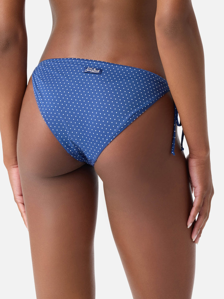 Slip mare Virgo classico con stampa a micro pois