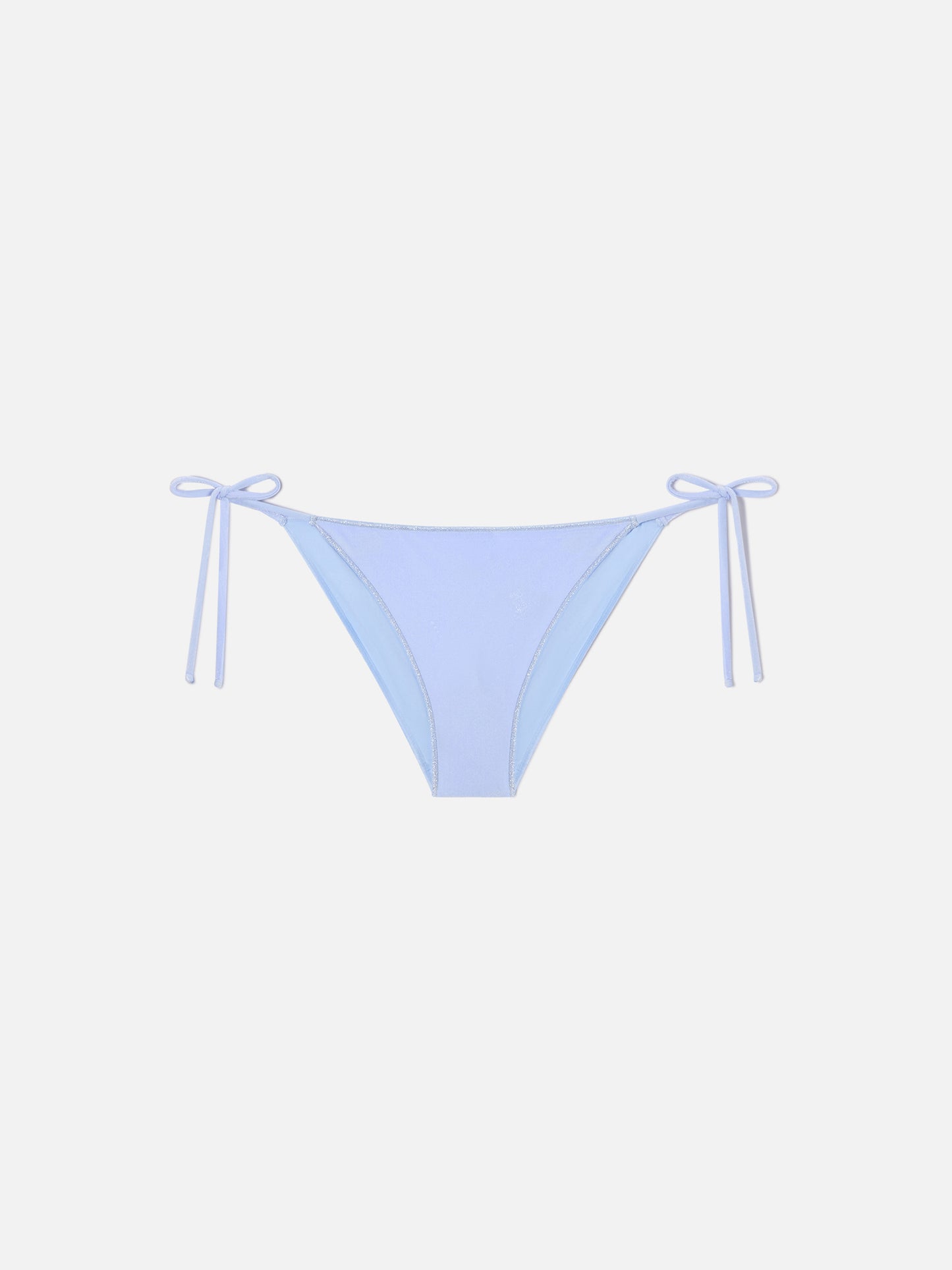Virgo klassische Swim-Slips aus hellblauem Samt 