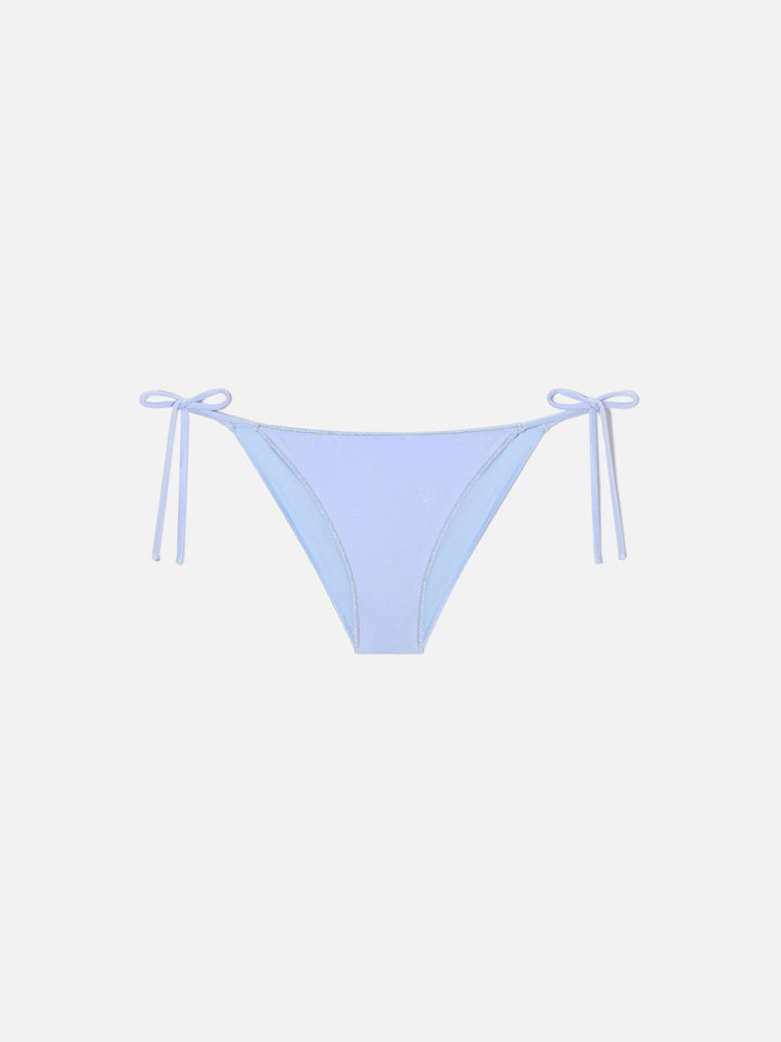 Virgo classic swim briefs in light blue velvet
