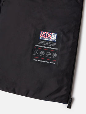 Gilet imbottito in tessuto elasticizzato blu navy da uomo Vonn