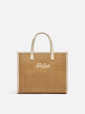 Brown Vivian Midi Straw handbag - MC2 Saint Barth