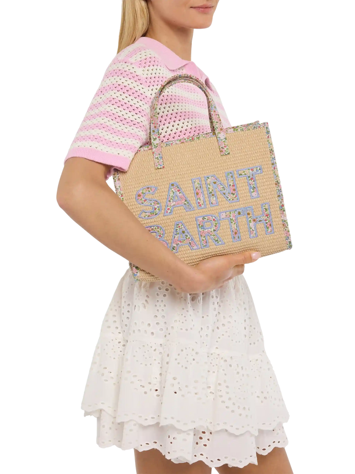 Beige Vivian Midi Straw handbag - MC2 Saint Barth