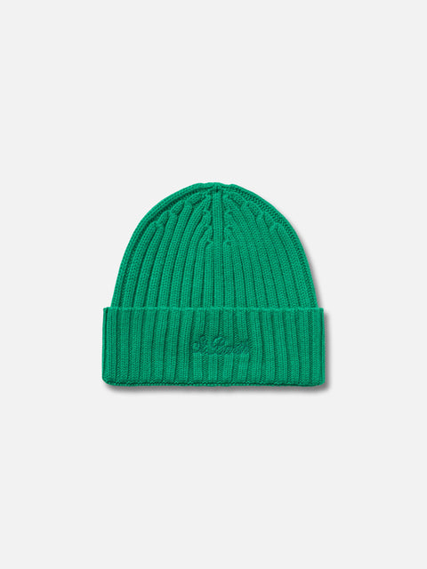 Man green cashmere blend hat Wengen - MC2 Saint Barth