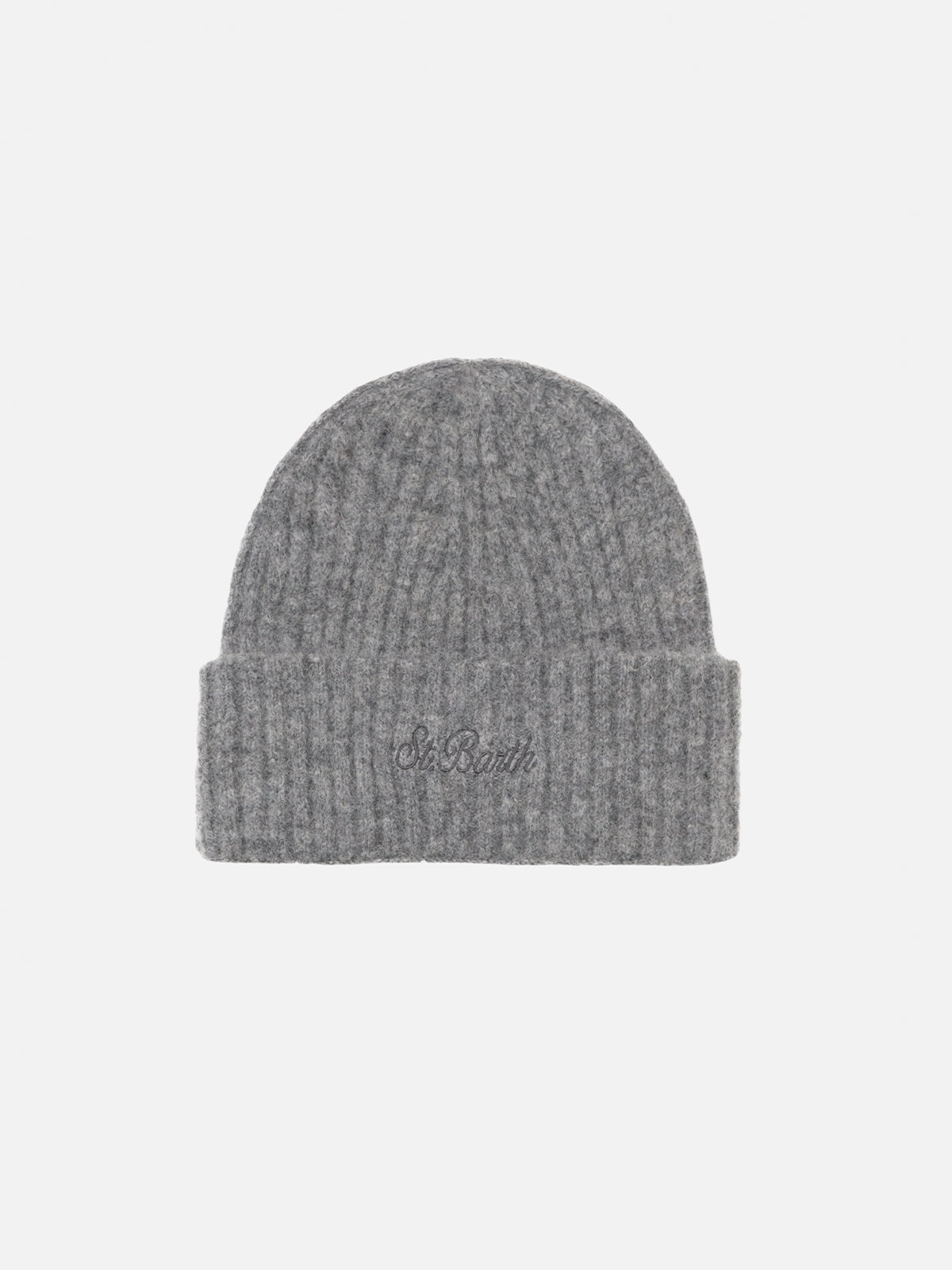 Man mélange grey stretch alpaca hat Wengen - MC2 Saint Barth