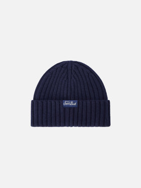 Bonnet Wengen Navy blue avec broderie Après Ski Instructor 