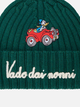 Gorro beanie Wengen verde con bordado Vado Dai Nonni | Special edition 
