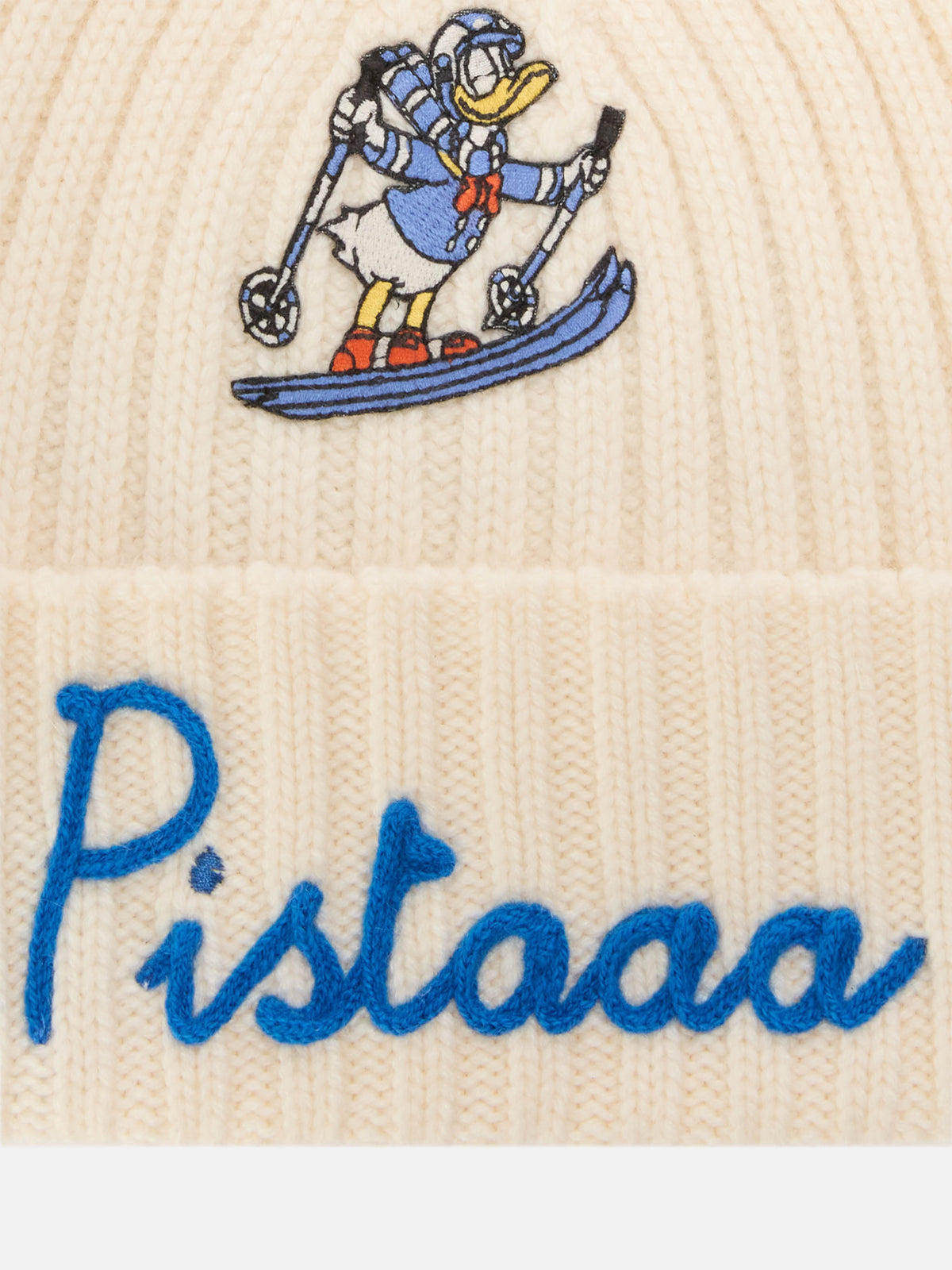 Light grey Wengen beanie with Pistaaa embroidery | Special edition