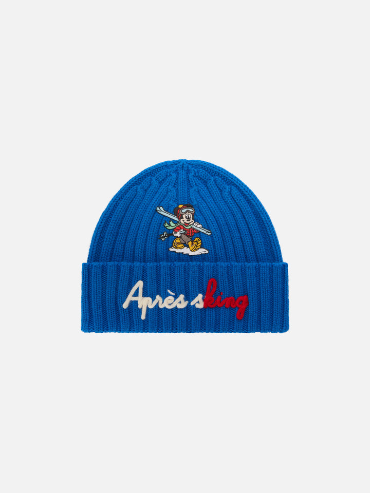 Blue gorro Wengen con bordado Après Sking | Special edition 