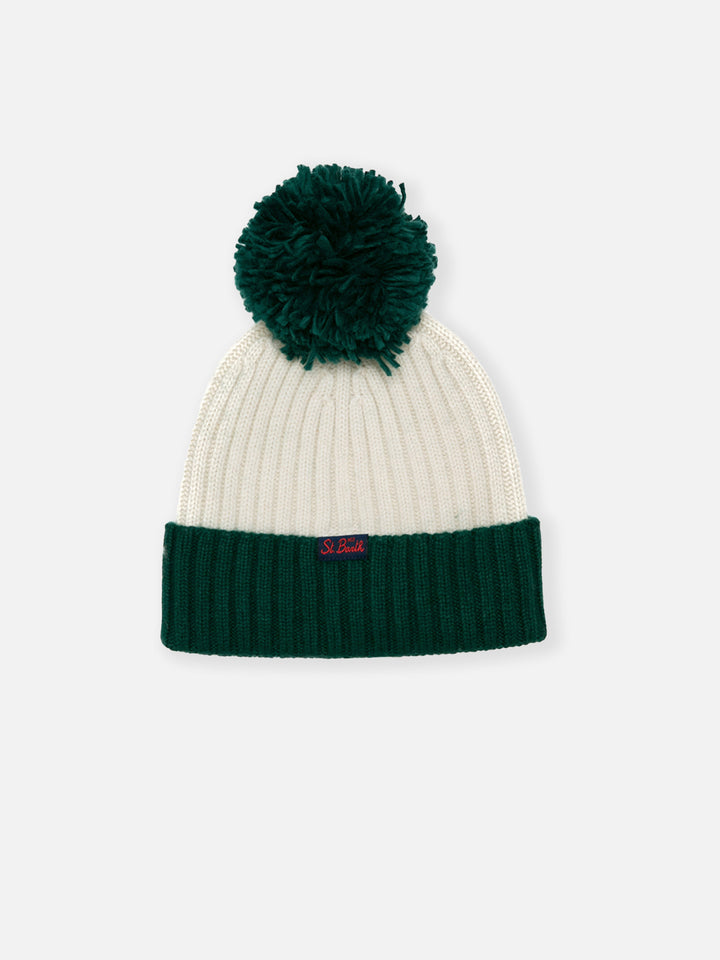 Man hat with Cortina embroidery and pompon - MC2 Saint Barth