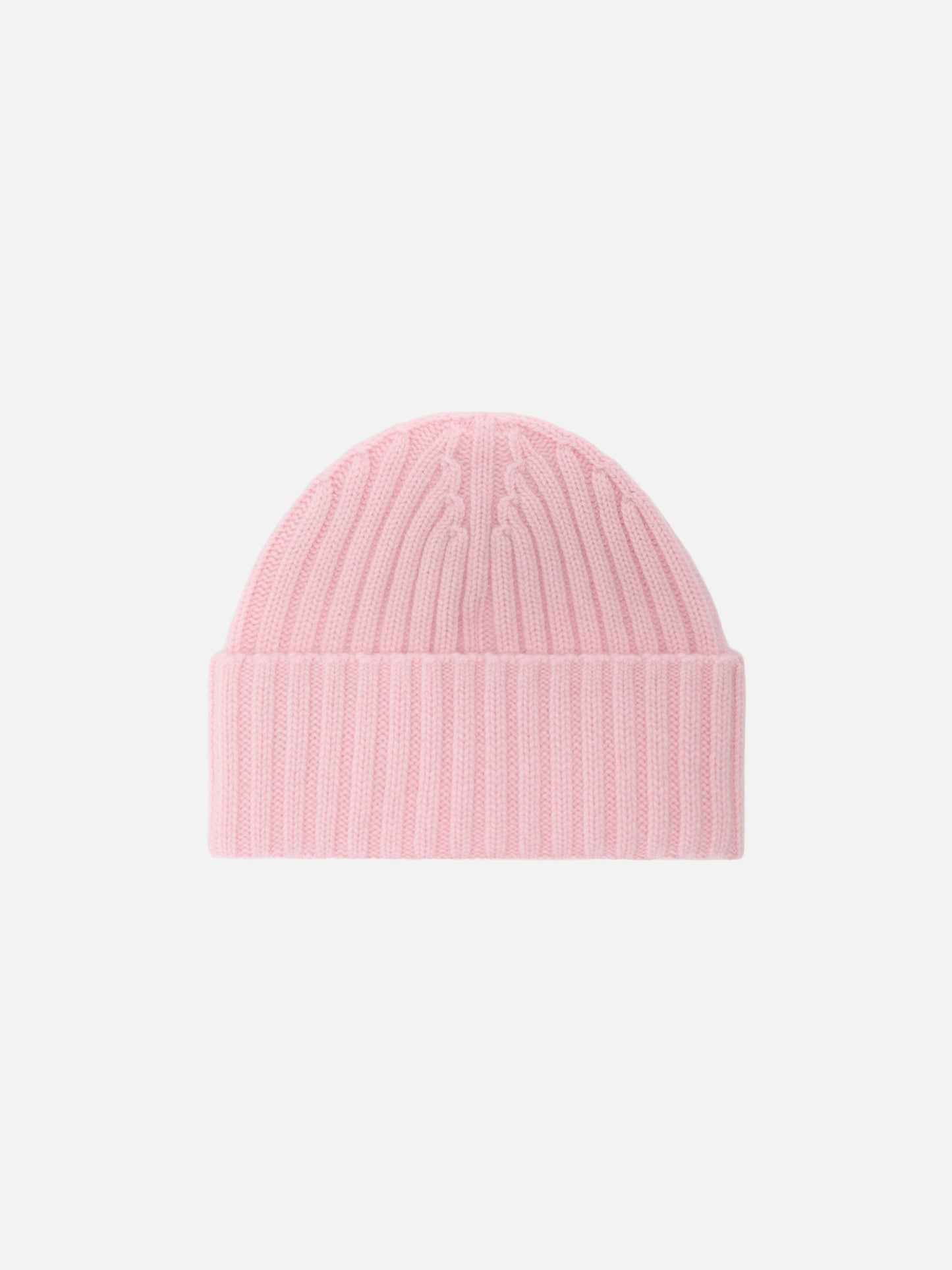Wengen beanie in pink cashmere with St. Moritz embroidery