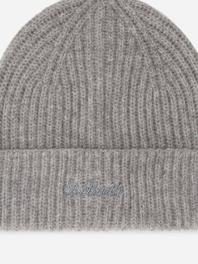 Berretto Wengen grigio in cashmere