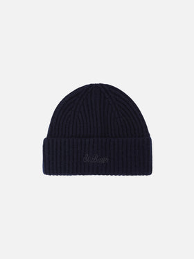 Gorro de cashmere Wengen Navy blue 