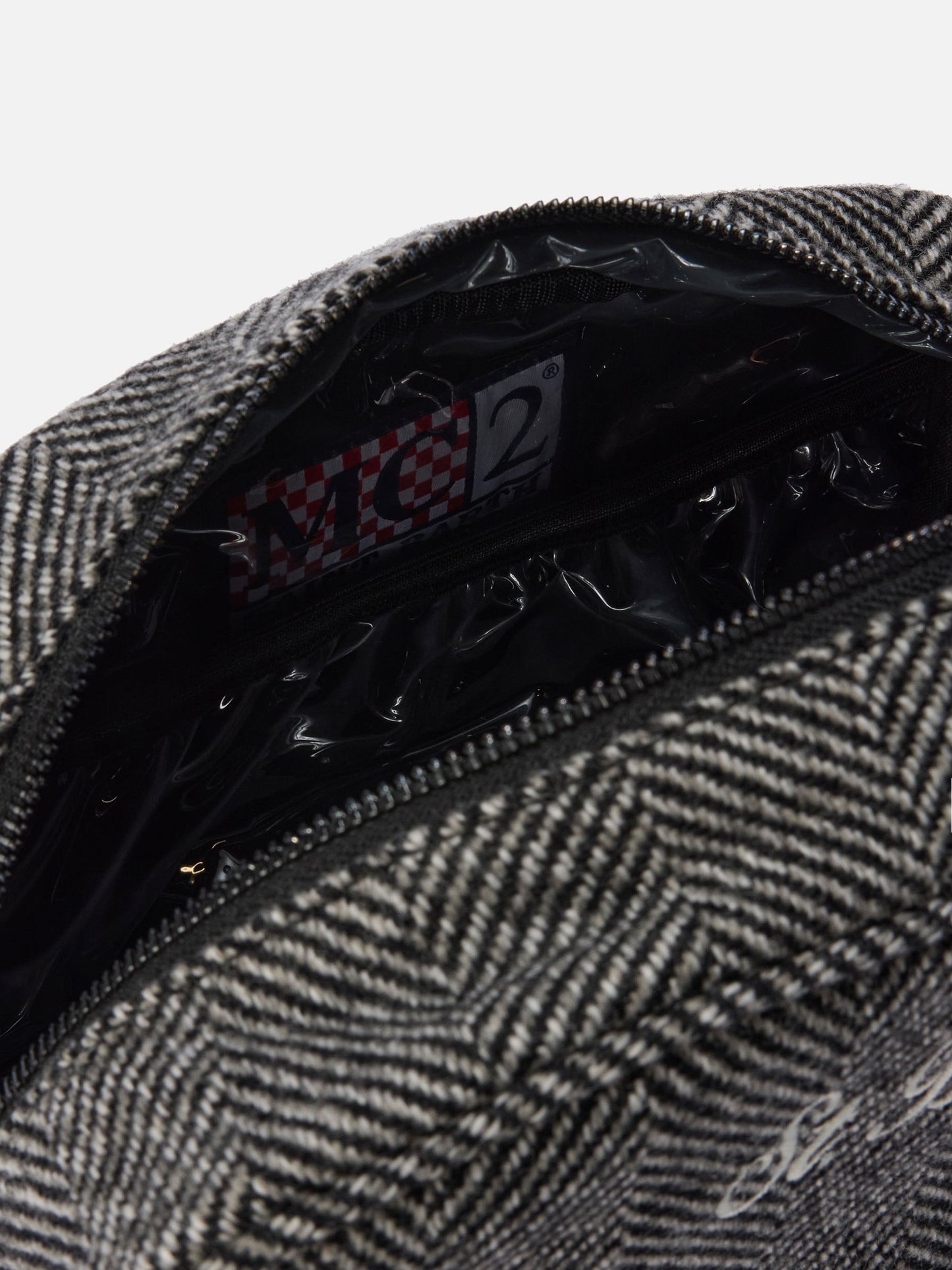 Westwood Vanity Case in herringbone wool blend