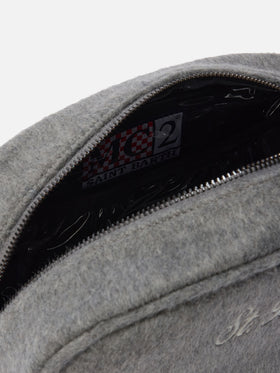 Vanity case Westwood Felt in misto lana grigio